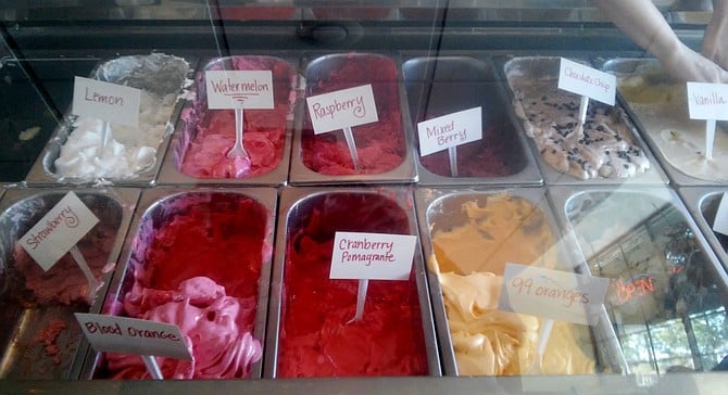 Home-made gelato