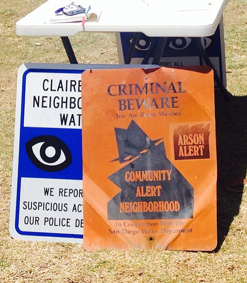 The 1970s iconic orange Neighborhood Watch Sign