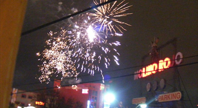 Record numbers of "oohs" and "ahhs" in Tijuana's Zona Norte on Saturday night