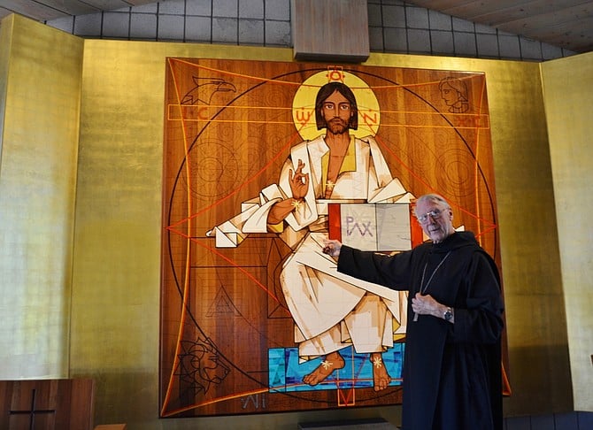 Father Charles in the Church