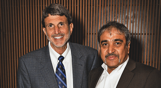 Paul Viviano and UCSD chancellor Pradeep Khosla