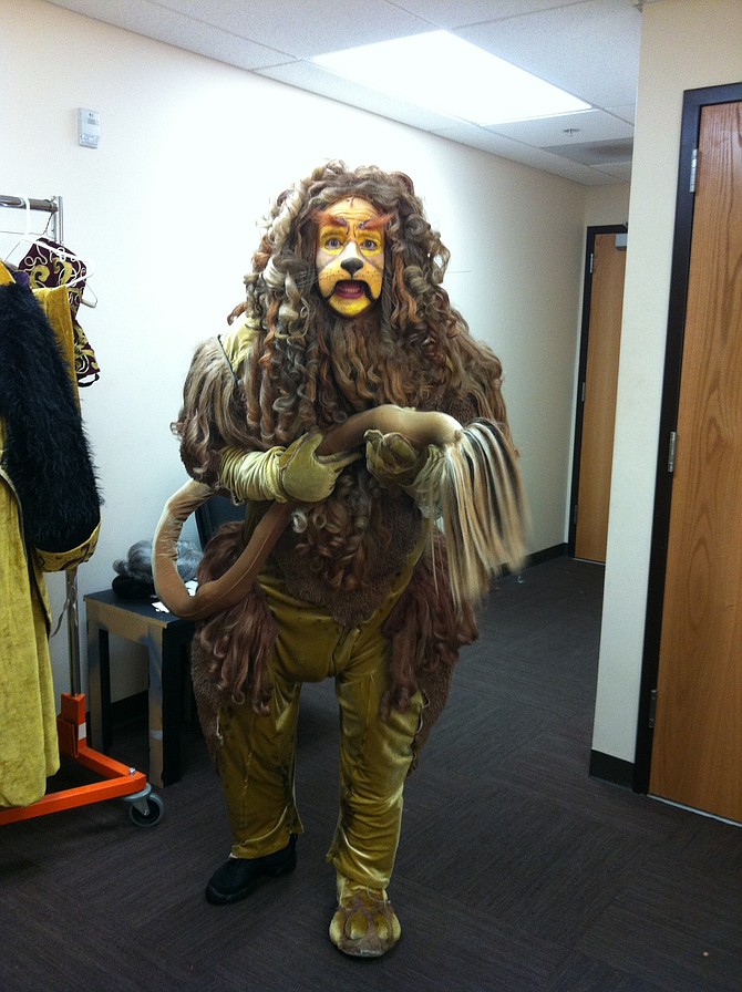 Randall Dodge as Cowardly Lion in Wizard of Oz