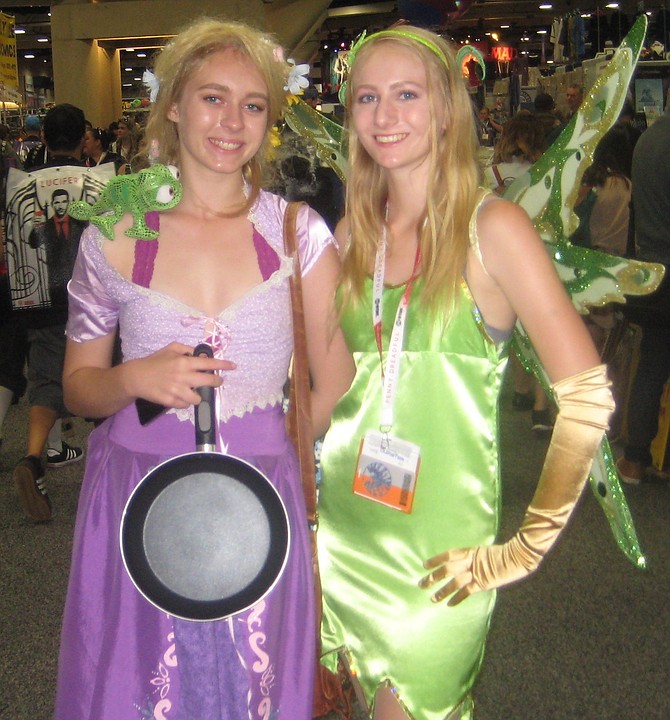 Rapunzel and Tinker Bell