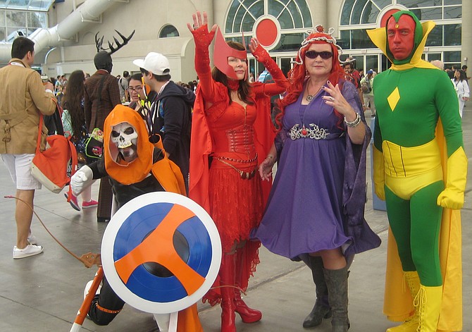 Marvel Comics superheroes (Scarlet Witch, Vision, etc.)