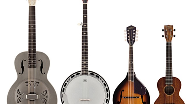 Guitar, banjo, mandolin, ukelele from the Gretsch Roots Collection