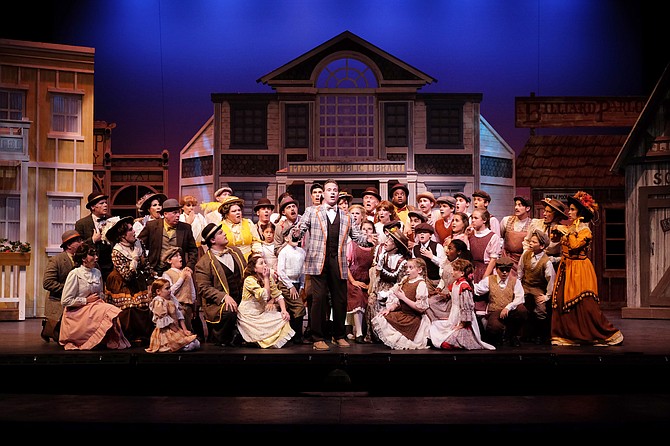 David Engel and Company in The Music Man at Moonlight - Image by Ken Jacques