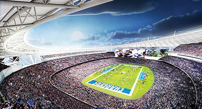 Drawing of proposed Carson stadium