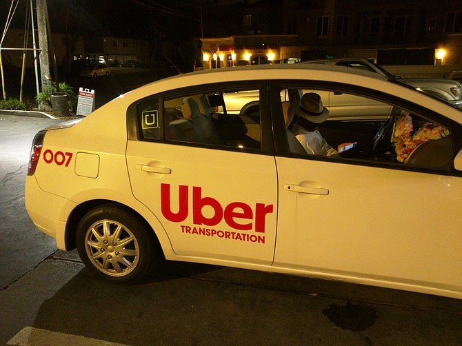 Ubertransportation — not the real Uber. Owner/driver ID'd as Prince Reza Shah