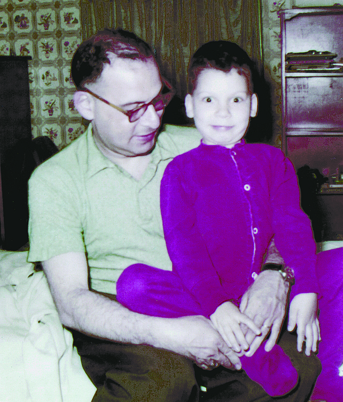 August Kleinzahler with his father. "I was an accident."
