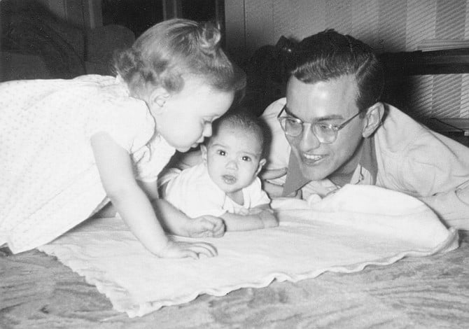 John Brizzolara with his sister and father. Robert Brizzolara died of a heart attack while on a fishing trip in Wisconsin in September 1968. He was 49 years and seven months old. In July of this year, I will be that age precisely.