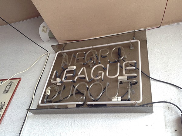 Neon sign from the segregated baseball era