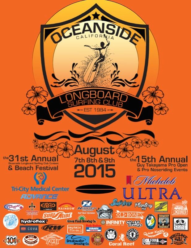 Oceanside Longboard Festival poster