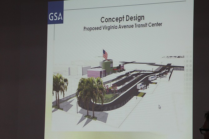 Design concept for Virginia Avenue Transit Center