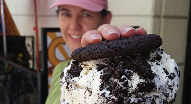 Crunchtime’s cookies and cream sandwich