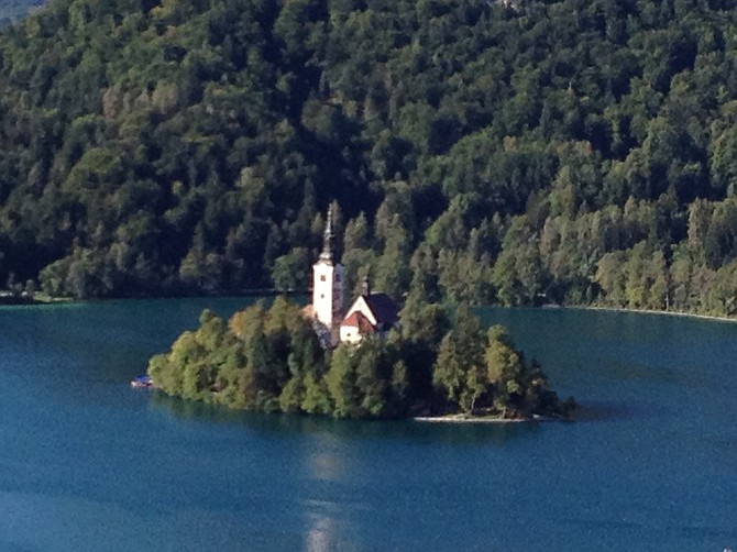 Assumption of Mary Pilgrimage church
Lake Bled nestled in northwestern Slovenia's Julian Alps, where it adjoins the town of Bled. 