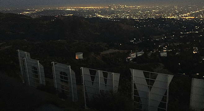 "DOOWYLLOH." The Hollywood Sign, crown jewel in a tinsel town.