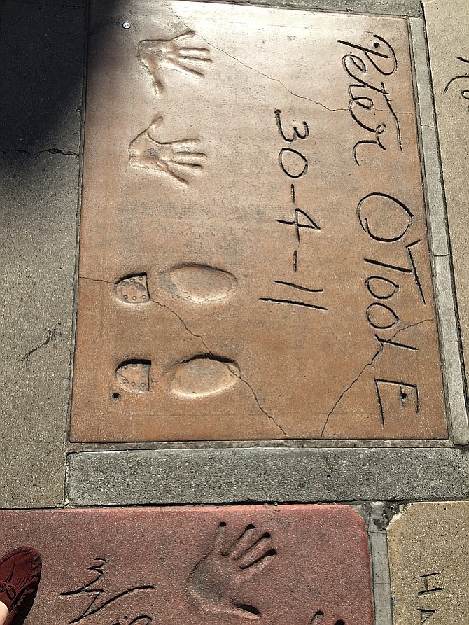 The shoe prints of my hero on the Walk of Fame. The closest to starstruck I'm ever going to get.
