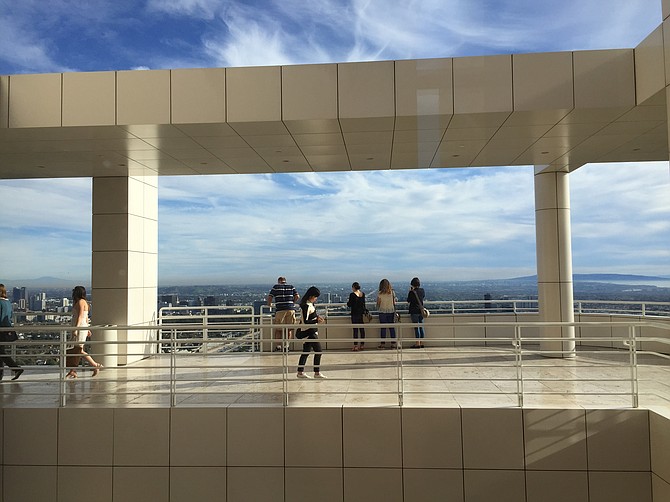 Sleek and cool, the architecture of the Getty does not fight nature, but frames it.