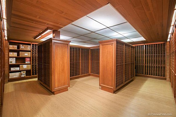Wine cellar with rack storage for up to 7000 bottles