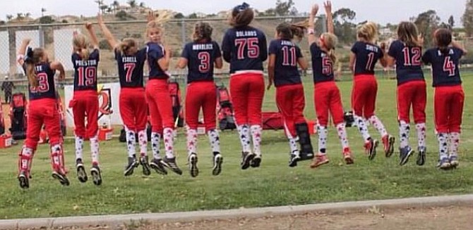 Best season in 47 years for Clairemont Girl's Fastpitch League. Photo courtesy of Michelle Mohrlock.