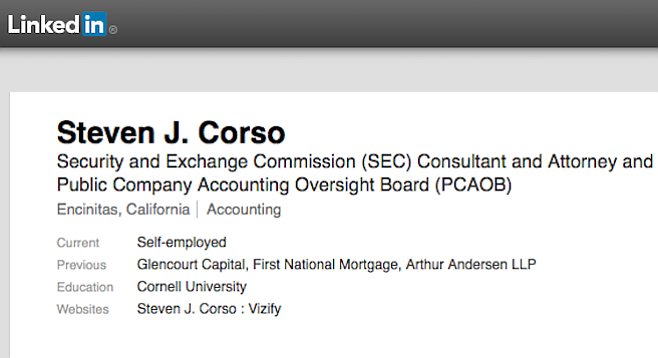 Corso's LinkedIn page