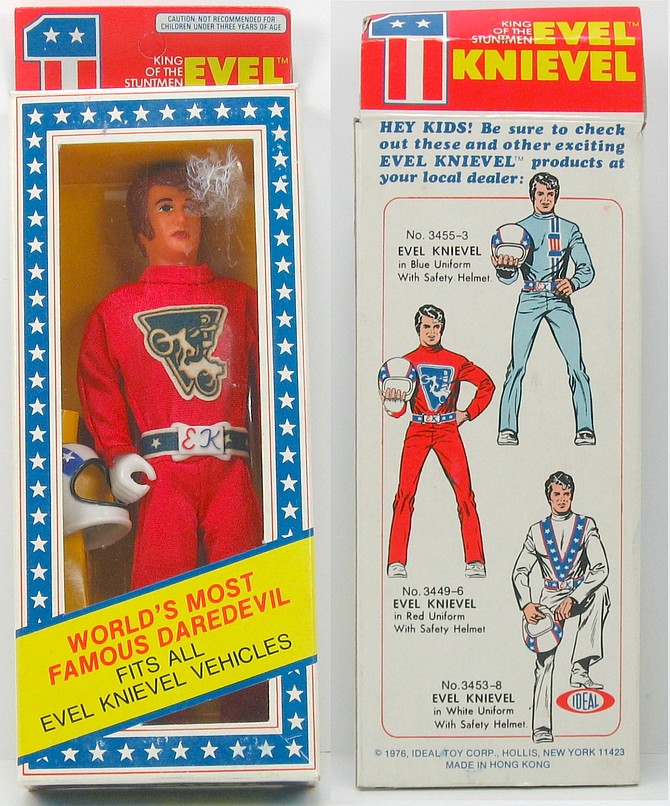 Evel Knievel doll, 1976.