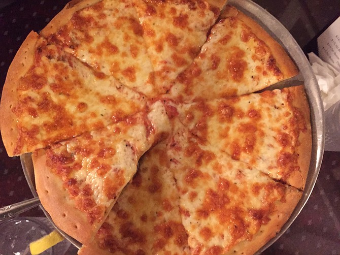 The cheese pizza at Venice Pizza House