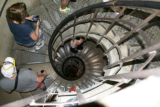 Arc de Triomphe staircase.