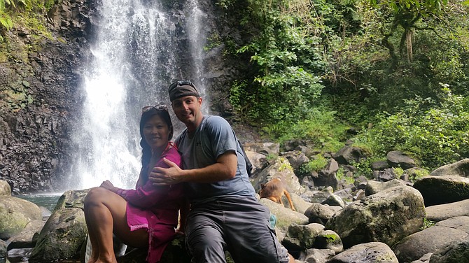 Waterfall hike to Buoma National Heritage Park.