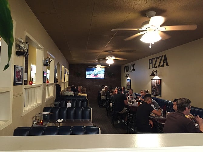 Venice Pizza House and its old-school interior