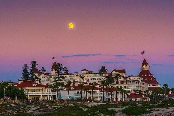 Twilight Moon over the Del Coronado