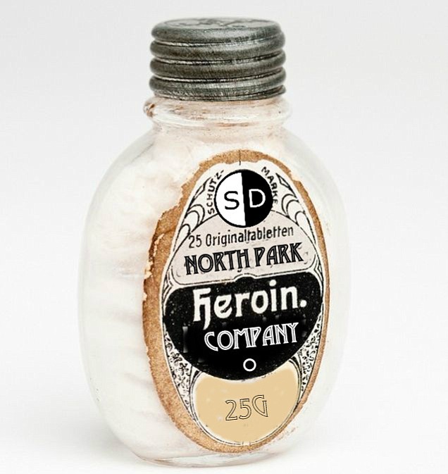 North Park Heroin Company's Special Original, widely credited with starting the craft heroin craze in San Diego.
"The bottle is an exact replica of one that was used before Bayer took their heroin off the market in 1913. It's that kind of authenticity and devotion to detail that attracts the serious heroin aficionado. That and the mind-blowing high."
