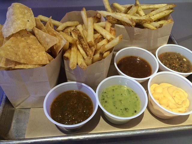 Un Mundo Mexican Grill has papas — spicy or non-spicy french fries — as well as chips and five different salsa styles