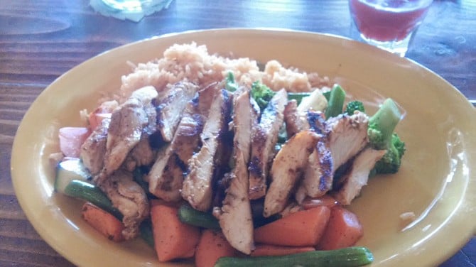 Fajitas with fresh veggies