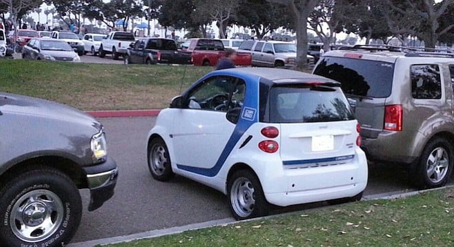 Tail-in or nose-in, SmartCar drivers could be ticketed for parking this way