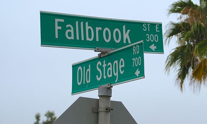 The alleged site of the crime, at corner of Fallbrook St and Stage Rd, has changed hands since 2012. Photo by Weatherston