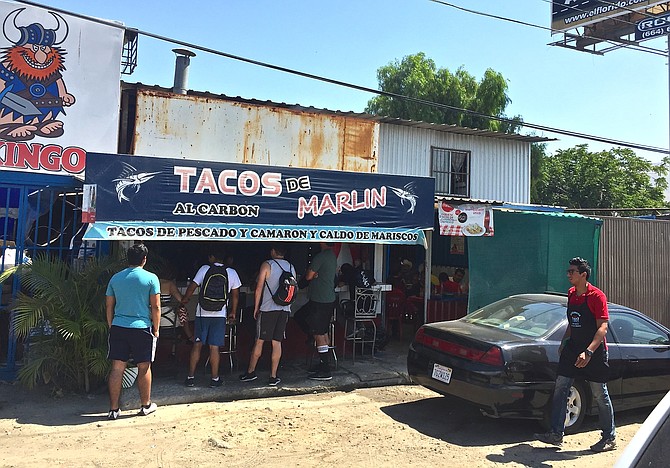 Outside view of the taco shack