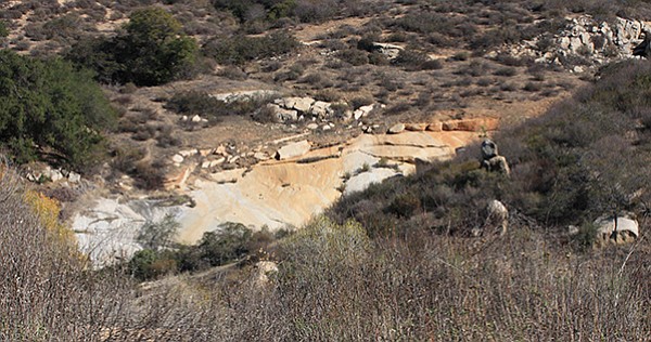 Granite erosion