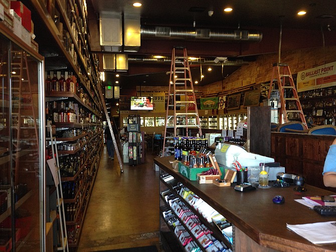 This room filled with bottles of beer, wine, and liquor is the reason to visit.