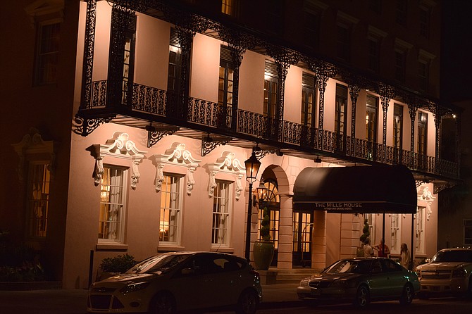 The Mills House, Charleston S.C. At night.