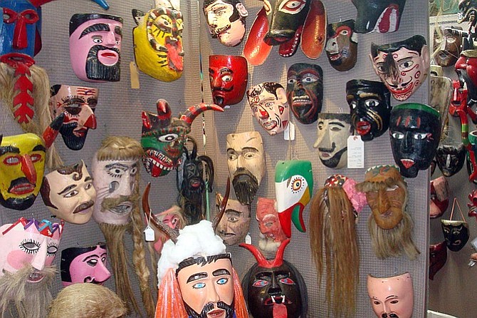 Masks for sale at the Mask Museum.