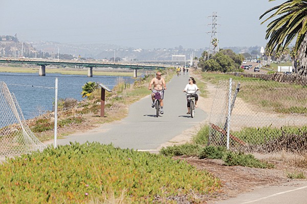 The San Diego River Pathway near Robb Field
