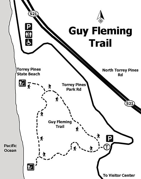 Map of the Guy Fleming Trail