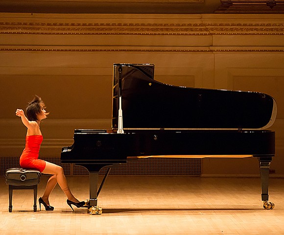 Yuja Wang at Carnegie Hall.