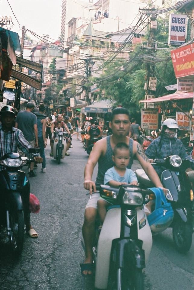 Baby on Motor Bike; Hanoi, Vietnam. 35mm Film.

© 2014 Danielle Harrison
