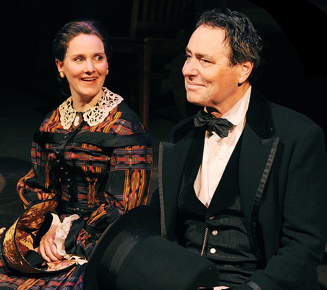 Colleen Kollar Smith and Dave Heath in The Rivalry at Lamb's Players