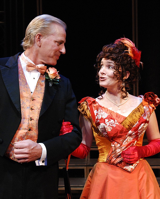 Rick Meads and Colleen Kollar Smith in An Ideal Husband at Lamb's Players