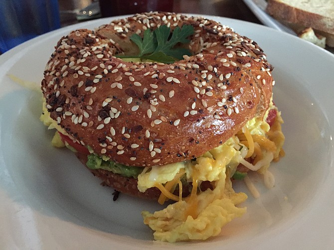 Sandy Eggan breakfast sandwich