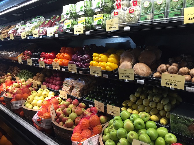 Fruits and vegetables waiting to be taken home