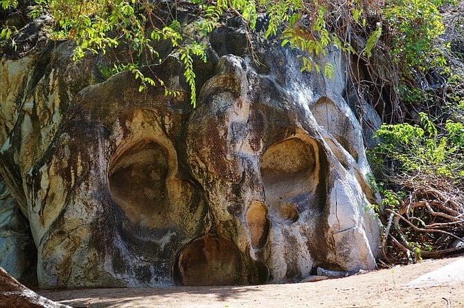 "The Skull" rock formation.